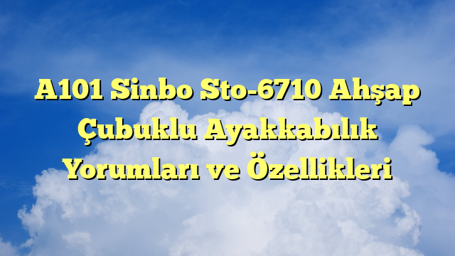 A101 Sinbo Sto-6710 Ahşap Çubuklu Ayakkabılık Yorumları ve Özellikleri