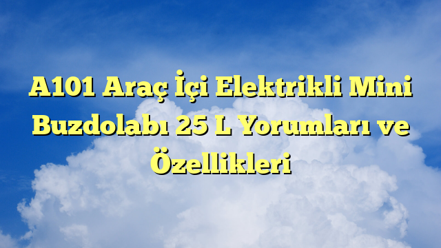A101 Araç İçi Elektrikli Mini Buzdolabı 25 L Yorumları ve Özellikleri